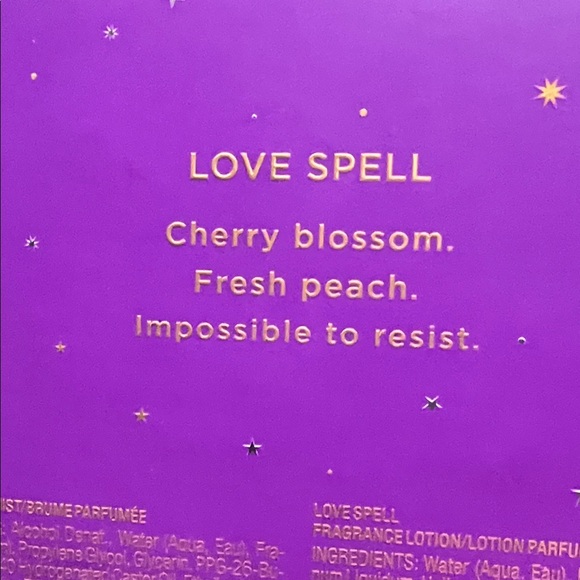 Victoria's Secret Love Spell Fragrance Set - Purple and Gold - Picture 4 of 5